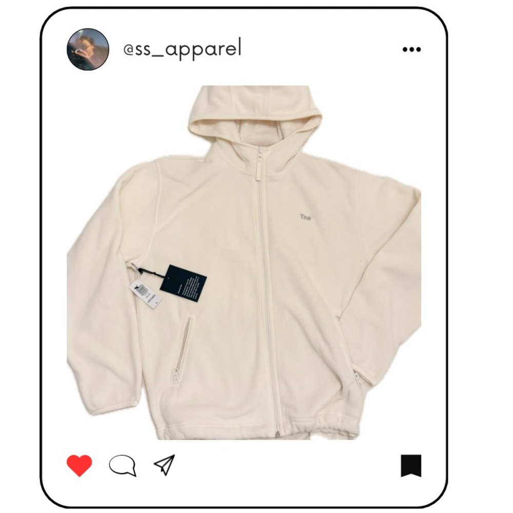 TNA Off-White Fleece Hoodie